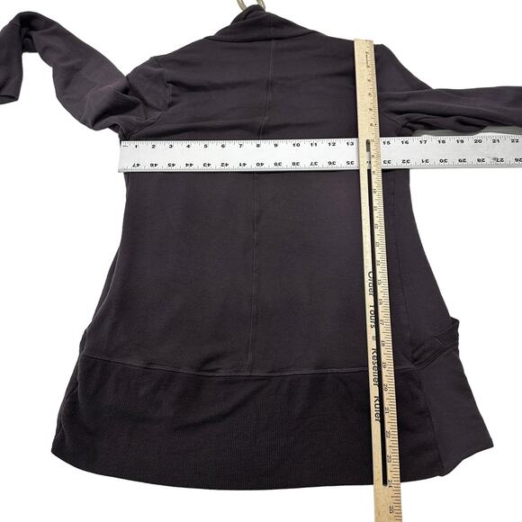 Athleta Cardigan Top Womens XS Purple Open Front Modal Blend Athleisure Casual - Picture 6 of 8